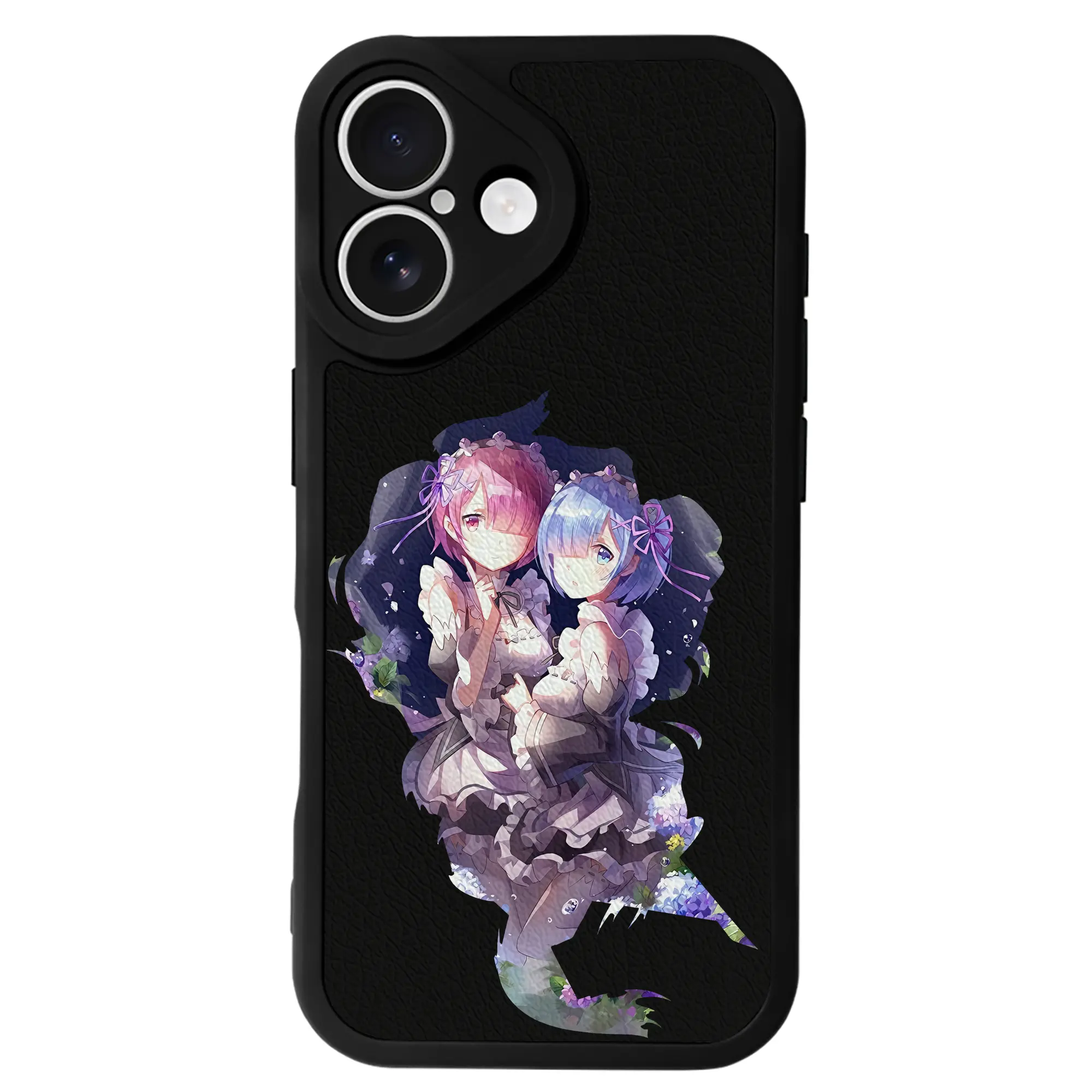 リゼロ グッズ ラム - IPhone 16シリーズ対応 ・ シリコンスマホケース ・ レザー調 ・ 高精度フィット ・ 耐衝撃 ・ ワイヤレス充電対応 ・ 精密カット